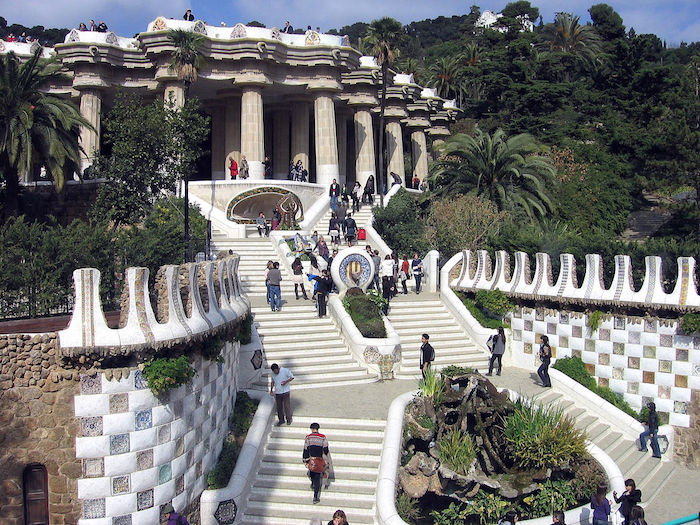 Entrada Al Parque Güell Foto Wikimedia Commons