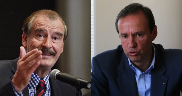 Ex Presidente Mexicano Vicente Fox Y El Ex Presidente Boliviano Jorge Quiroga Foto Efe