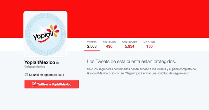 Yoplait Cambió a Privada Su Cuenta De Twitter Tras Las Criticas Recibidas Foto Especial