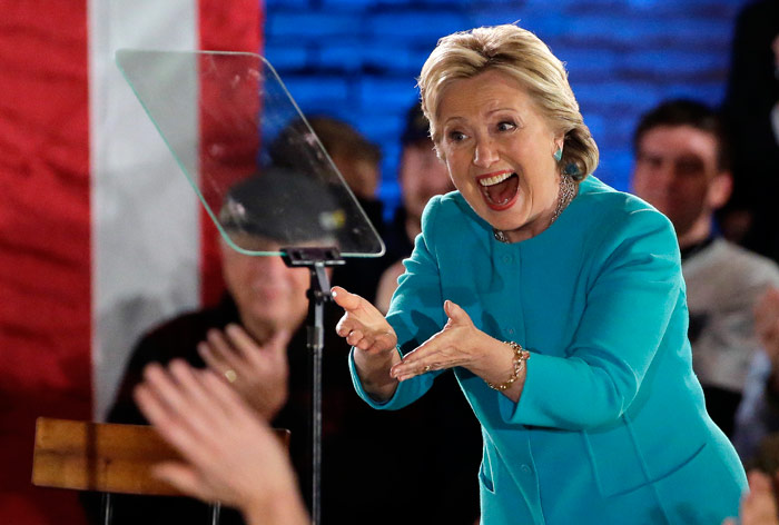 Hillary Clinton. Un último estirón. Foto: AP