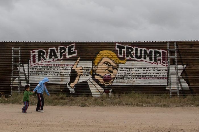 “Violen a Trump”. Foto: Cuartoscuro