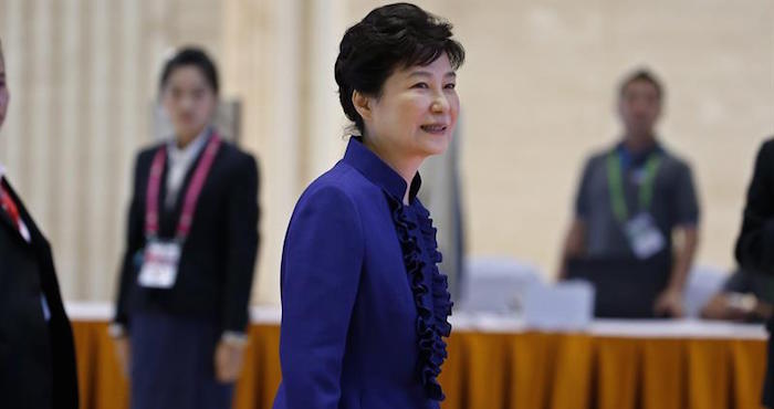 La Presidenta Surcoreana Park Geun hye Asiste a Una Sesión De Las Cumbres De La Asociación De Naciones Del Sudeste Asiático asean Foto Efe