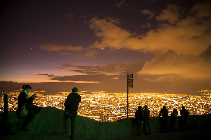 Vista panorámica de la ciudad de Bogota desde el cerro de Monserrate. Foto: Cuartoscuro