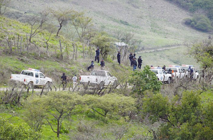 Elementos de seguridad revisaron la zona para .Foto: Cuartoscuro Archivo.