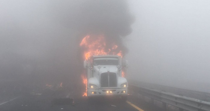 El Accidente Fue Ocasionado Por La Poca Visibilidad En La Neblina Foto policiafedmx