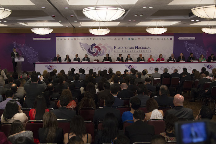 El 6 de mayo de este año se presentó la Plataforma Nacional de Transparencia en un acto público al que asistieron entonces funcionarios del Gobierno federal y Gobernadores. Foto: Cuartoscuro 