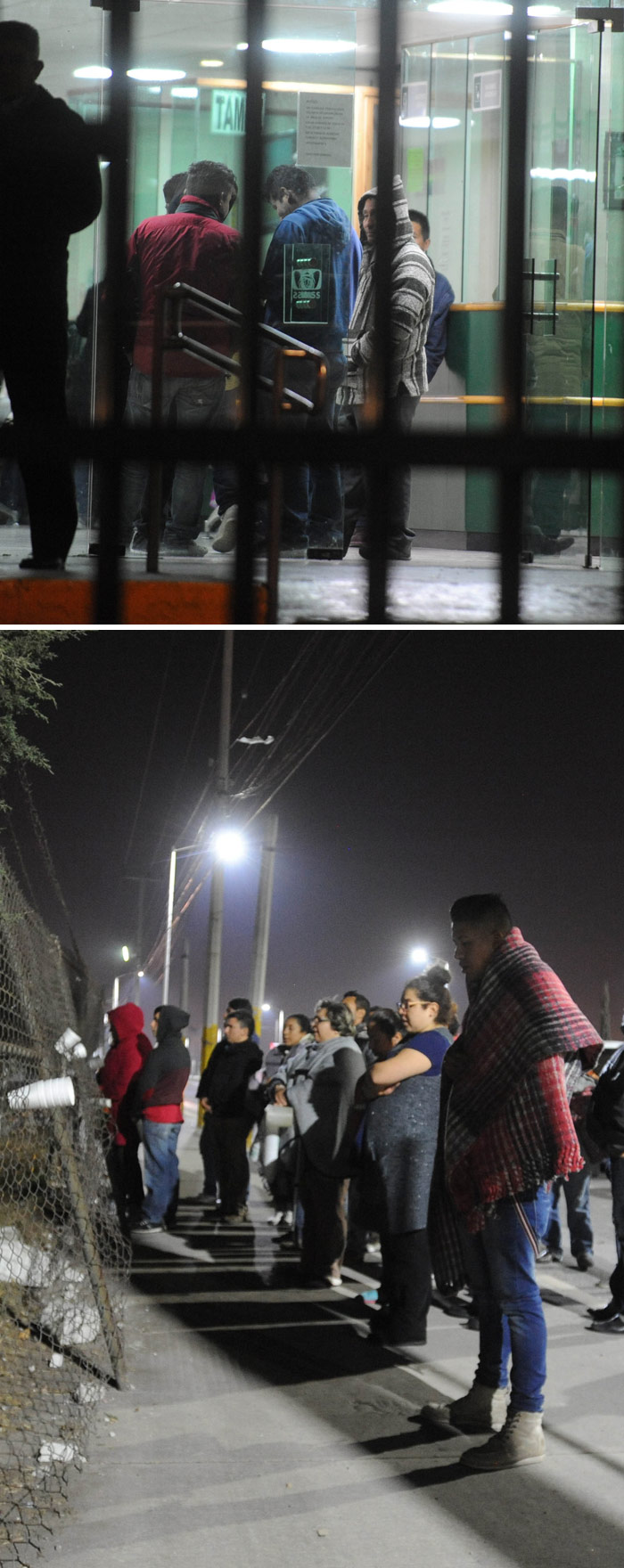 Familias esperan afuera del semefo y de hospitales en Tultepec. Fotos: Cuartoscuro