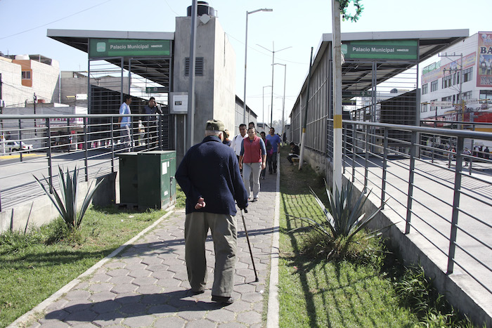 Desalojaron y cerraron la estación del Mexibús en estado de México. Foto. Cuartoscuro