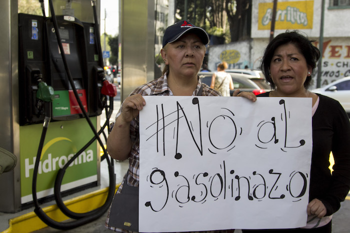 Este lunes se espera que se lleve a cabo una de las marchas más grandes contra el gasolinazo. Foto: Galo Cañas, Cuartoscuro