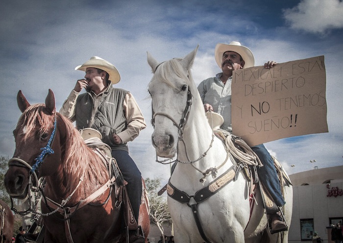 Incluso a Caballo Organizaciones Se Manifestaron Este Día Foto Cuartoscuro