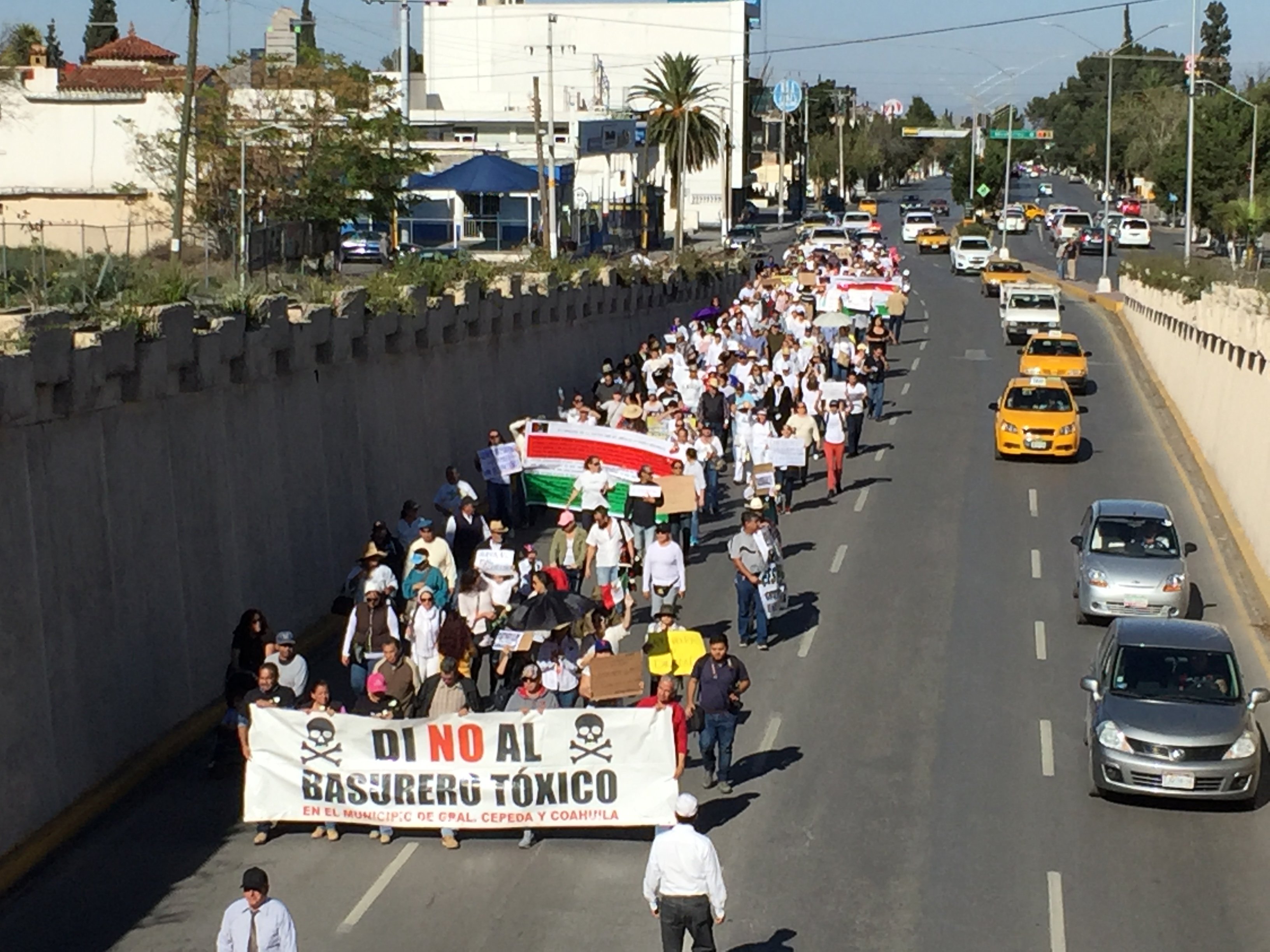 Protesta en Saltillo, Coahuila. Foto: Vanguardia