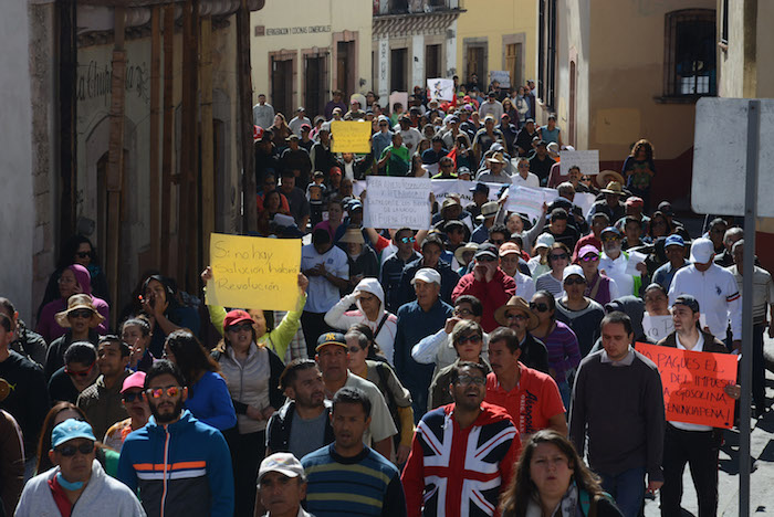 Cientos De Personas Protestan En Zacatecas Foto Cuartoscuro