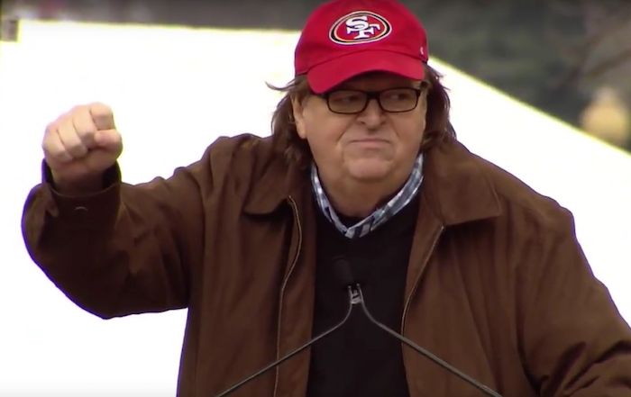 Michael Moore en Washington. Foto: Especial. 