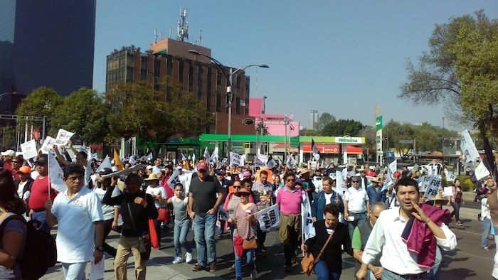 Una Movilización En Contra Del mega Gasolinazo Se Lleva a Cabo Esta Mañana En La Ciudad De México Foto Juan Luis García Sinembargo