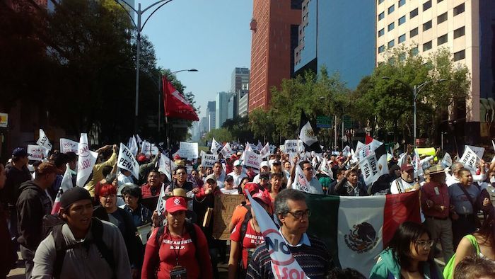 La Movilización Avanzó Sobre Paseo De La Reforma Foto Juan Luis García Sinembargo