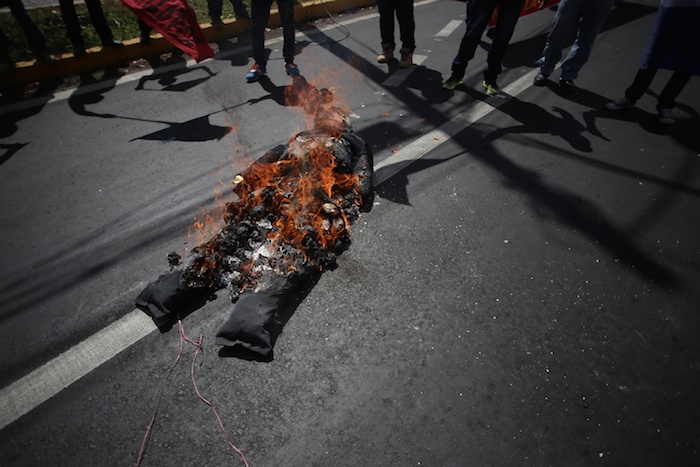 Muñeco De Trump Foto Xinhua