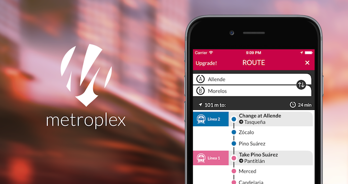 Metroplex, la app para la ciudad de México. Foto: Facebook.com/metroplexapp