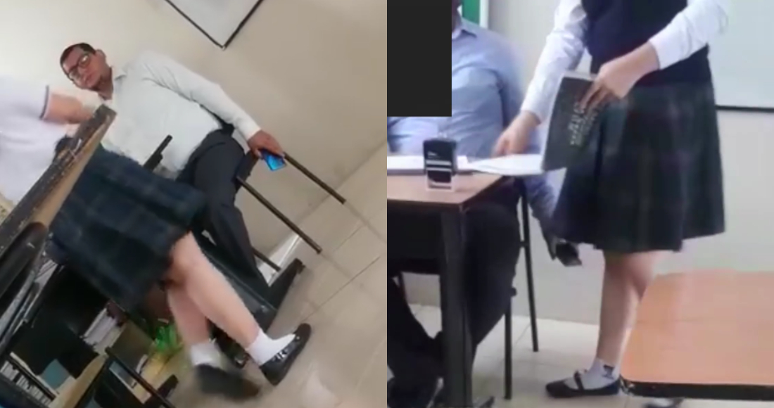 Video Un Profesor Ecuatoriano Fue Captado Cuando Grababa Bajo La Falda De Sus Alumnas Lo