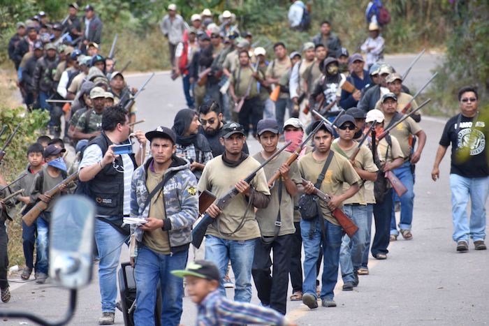 Habitantes de la localidad de Alcozancán, municipio de Chilapa de Álvarez, en el estado de Guerrero. Foto: Dassaev Téllez, Cuartoscuro