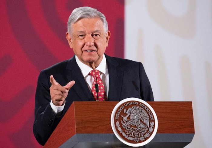 AMLO durante su conferencia matutina de este martes en Palacio Nacional. Foto: Gobierno de México