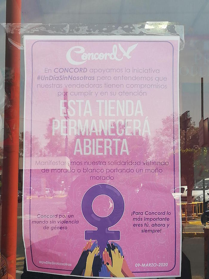 cartel-tienda-concord-paro-mujeres