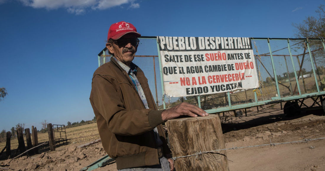 La consulta ciudadana para determinar el futuro de la cervecera Constellation Brands, en Mexicali, cuya obra tiene más del 60 por ciento de avance, generó el rechazo de la iniciativa privada. Foto: Tercero Díaz, Cuartoscuro