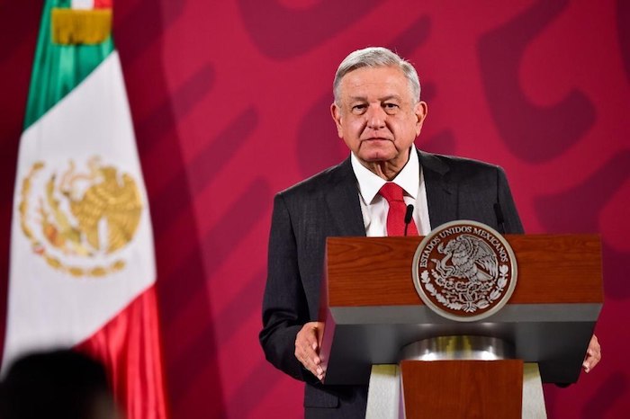 El Presidente Andrés Manuel López Obrador en conferencia de prensa este martes.