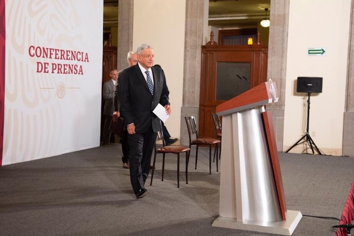 El Presidente Andrés Manuel López Obrador En Palacio Nacional