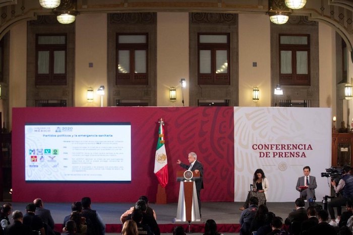 El Presidente de México en su conferencia de prensa matutina de este miércoles. Foto: Gobierno de México