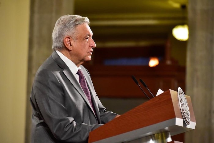 El Presidente de México, Andrés Manuel López Obrador, en conferencia de prensa.