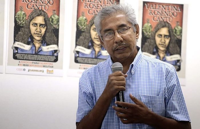 El director del Centro de Derechos Humanos de la Montaña Tlachinollan, Abel Barrera Hernández.