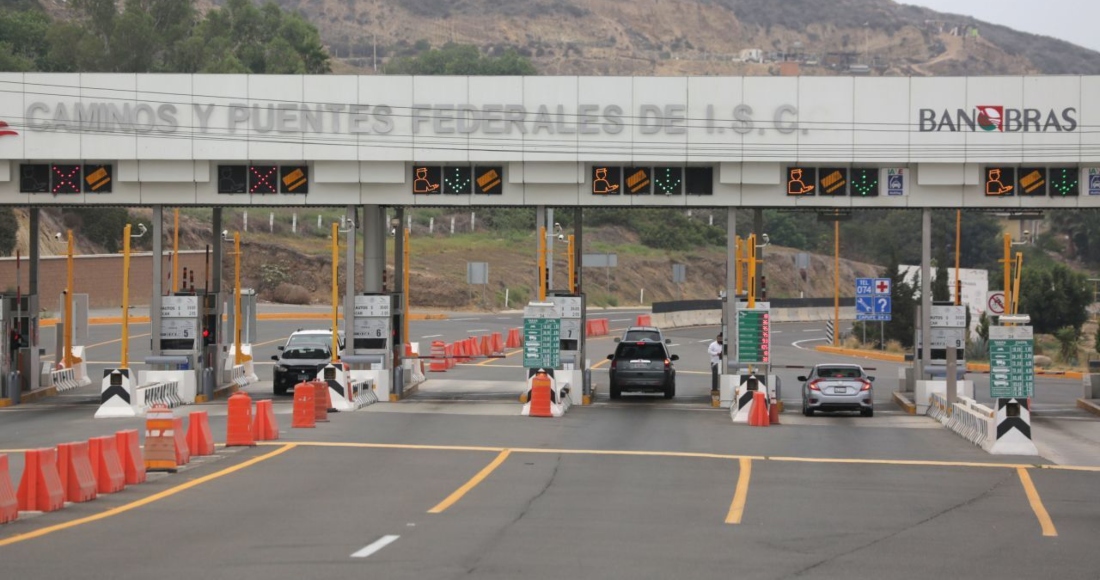 Entrada de una carretera de Capufe, en México