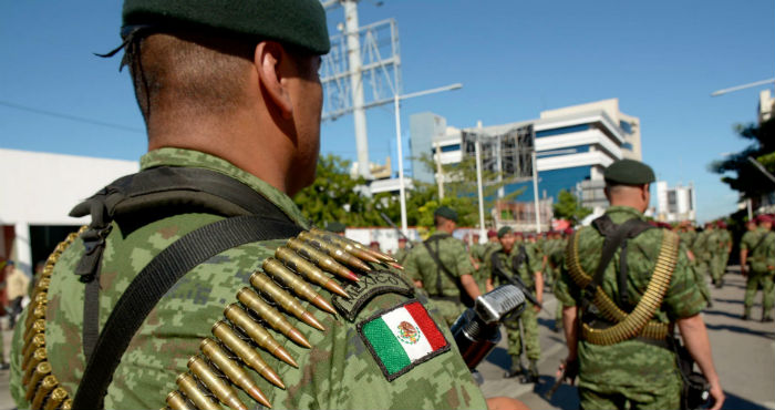 Elementos de las Fuerzas Armadas en Culiacán, Sinaloa.