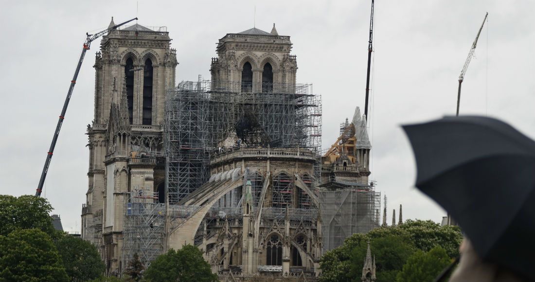 Foto de la catedral de Notre Dame en París el 25 de abril del 2019.