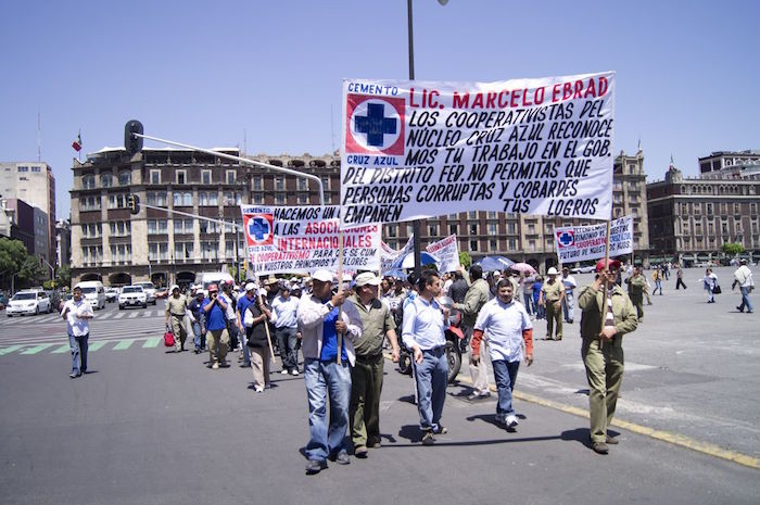 Protestas contra billy Álvarez cruz azul