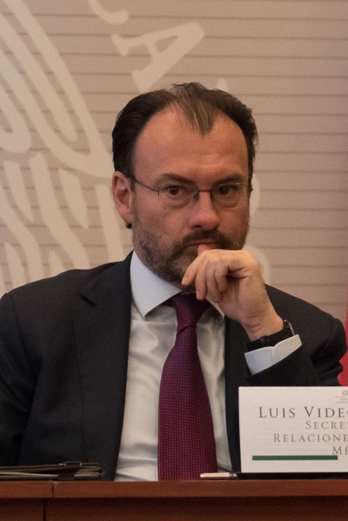 Luis Videgaray Excolaborador De Enrique Peña Nieto En Una Conferencia De Prensa Celebrada En