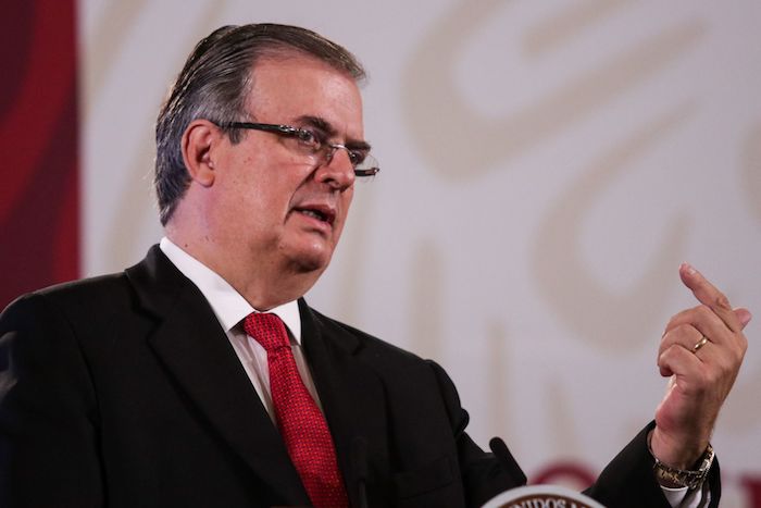 El Canciller mexicano Marcelo Ebrard. 