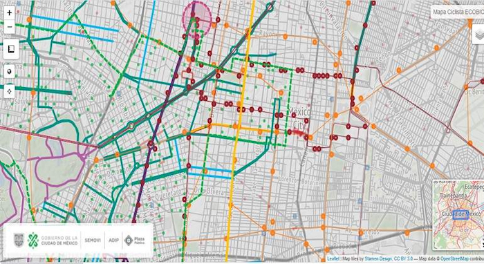 Semovi Lanza MAPA Ciclista Interactivo Para Ubicar Talleres, Tiendas Y ...