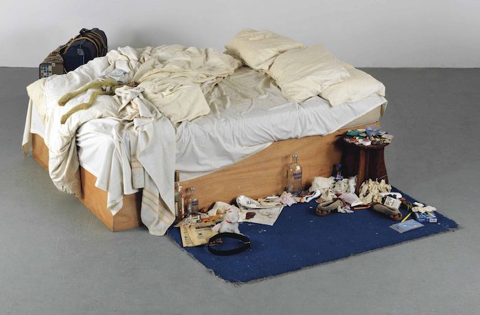 "La cama es de Tracey Emin, artista inglesa perteneciente a uno de los más influyentes y poderosos movimientos del arte actual". Foto: Tracey Emin - My Bed 1998