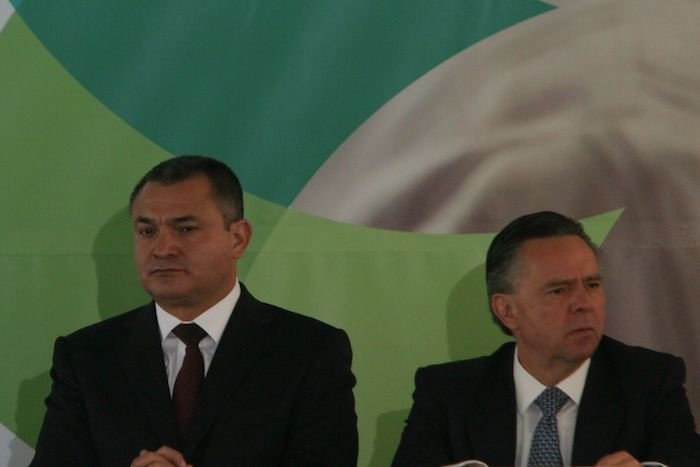 Genaro García Luna y Eduardo Medina Mora en 2008.