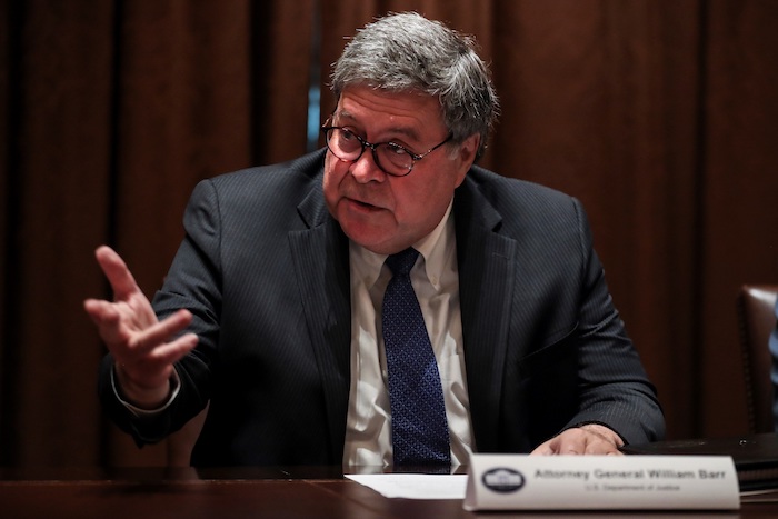 En la imagen, el Fiscal General de Estados Unidos, William Barr.