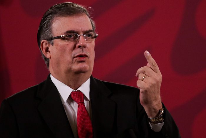 Marcelo Ebrard, Secretario de Relaciones Exteriores.