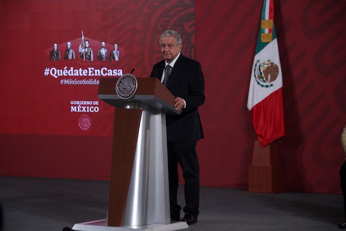 Andrés Manuel López Obrador, Presidente de México, durante la conferencia matutina de este viernes. 