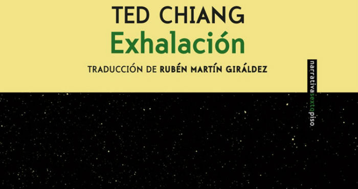 Portada del libro "Exhalación".