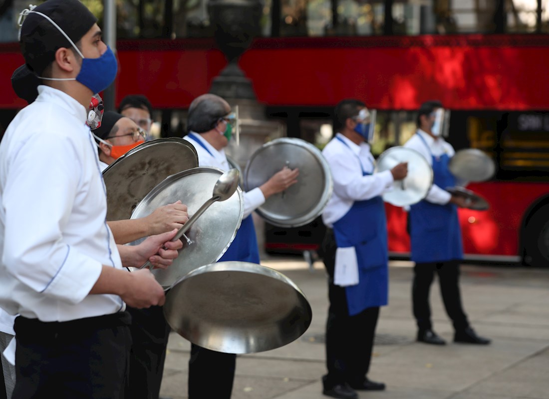 Protesta restaurantes cdmx