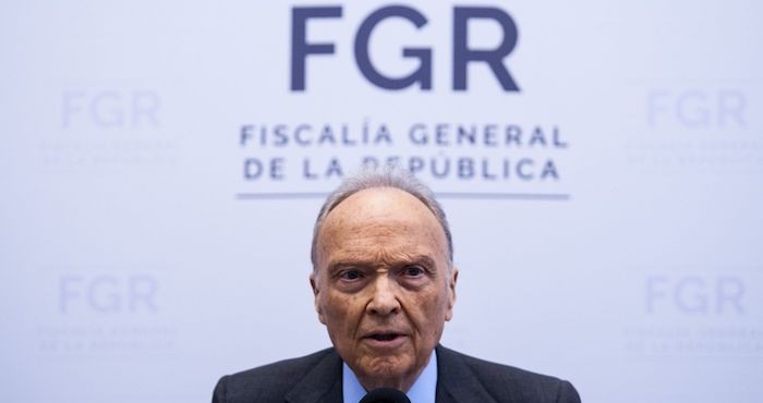 Alejandro Gertz Manero, titular de la Fiscalía General de la República (FGR).