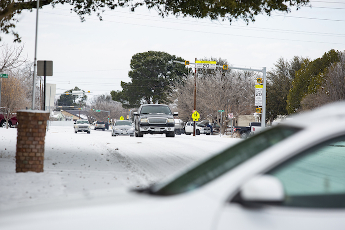 La Escena Tras La Tormenta Invernal En Odessa Texas El De Febrero Del