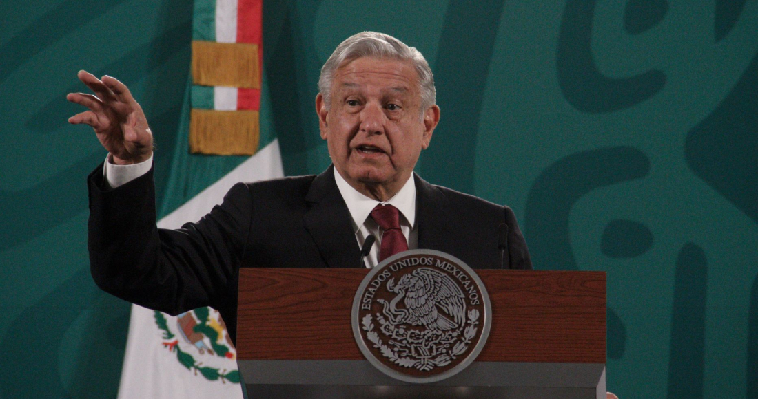 El Presidente de México, Andrés Manuel López Obrador, en su conferencia de prensa matutina de este miércoles.