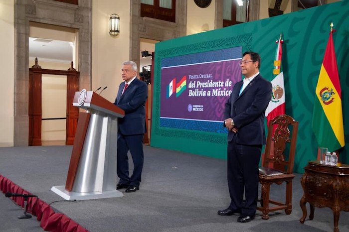 Los Presidentes De México Y Bolivia En Palacio Nacional