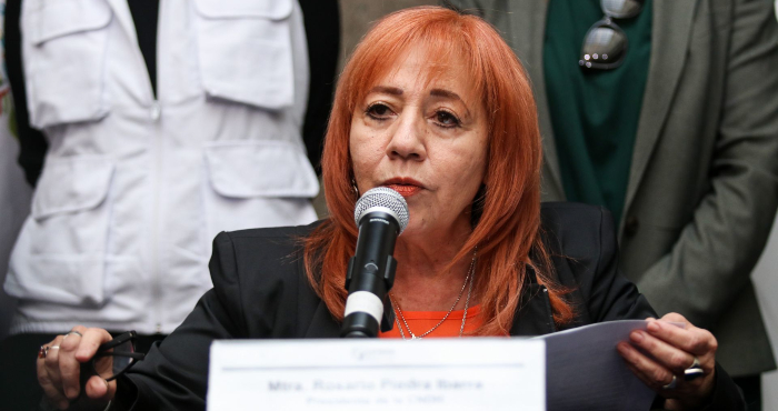 Rosario Piedra Ibarra, titular de la CNDH.